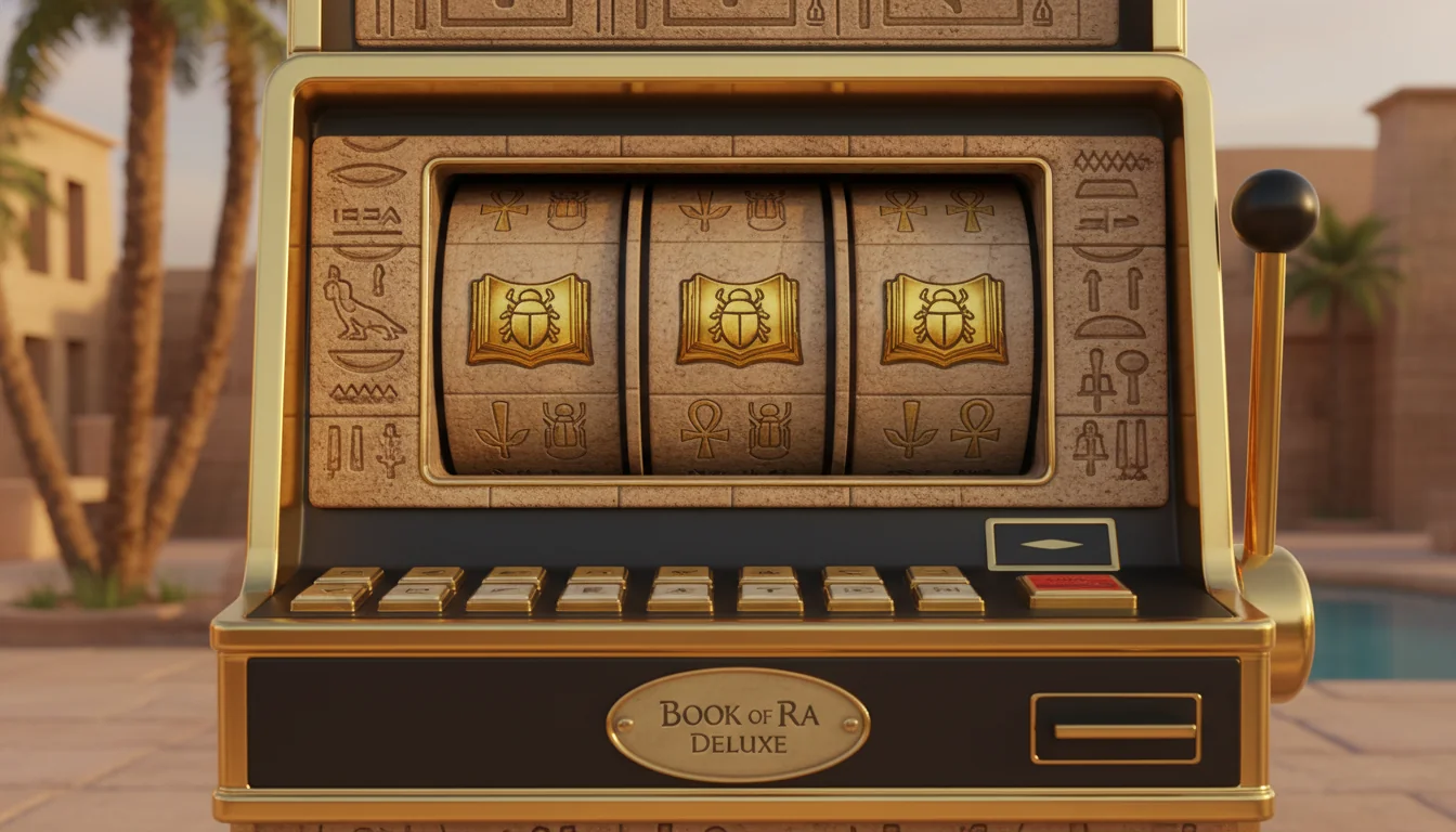 Book of Ra Deluxe free play scatter symbol